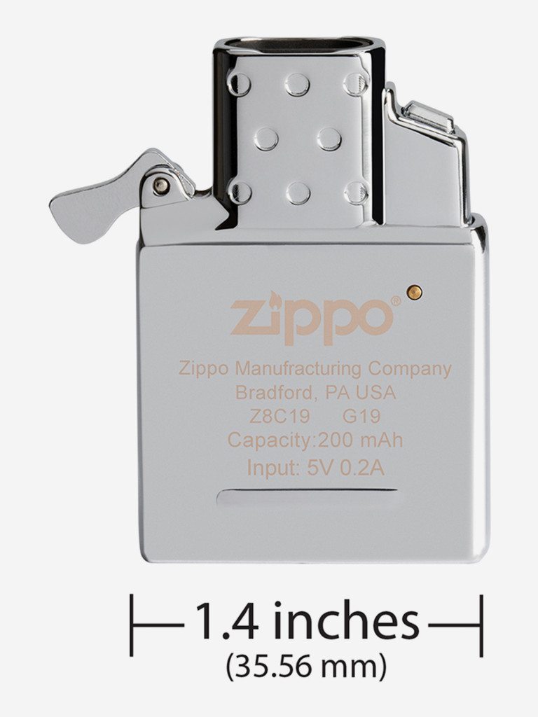 Электронный вставной блок для широкой зажигалки ZIPPO