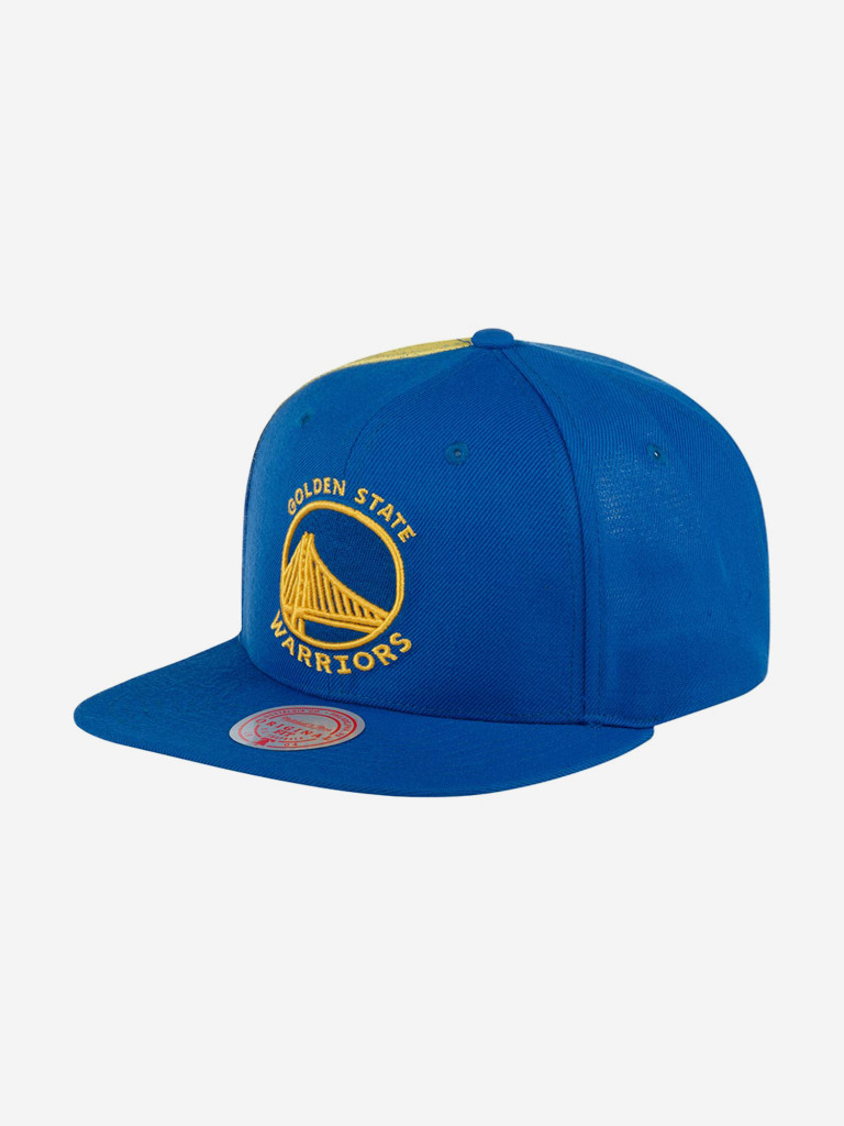 Бейсболка с прямым козырьком MITCHELL NESS HHSS2991-GSWYYPPPBLUE Golden State Warriors NBA (синий)