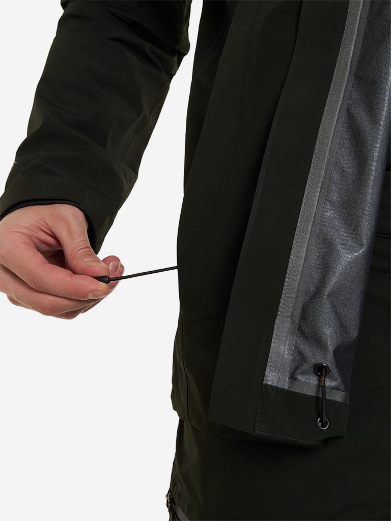 Куртка мембранная мужская HUT KIVACH для охоты, темно-зеленая