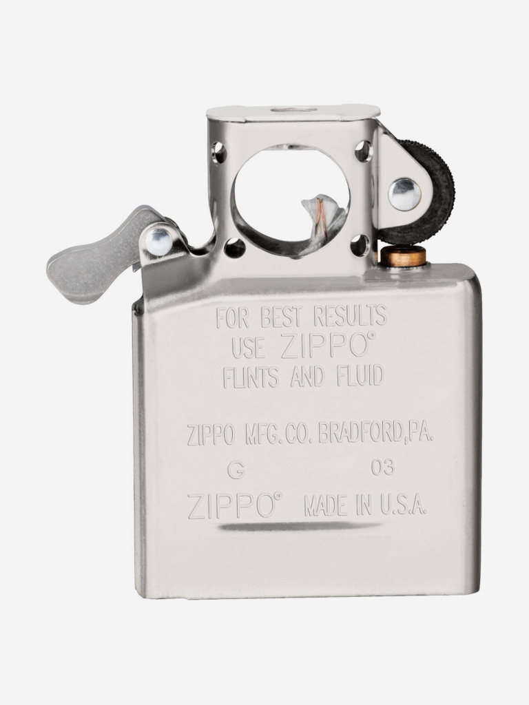 Подарочный набор ZIPPO: Зажигалка Black Ice и вставной блок для зажигалок для трубок