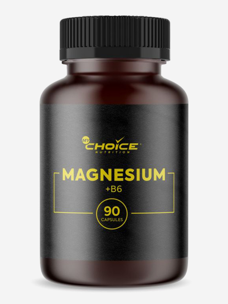 MyChoice Nutrition, БАД к пище Magnesium + В6 (Магний + В6) Биокапс, 800 мг, 90 капсул