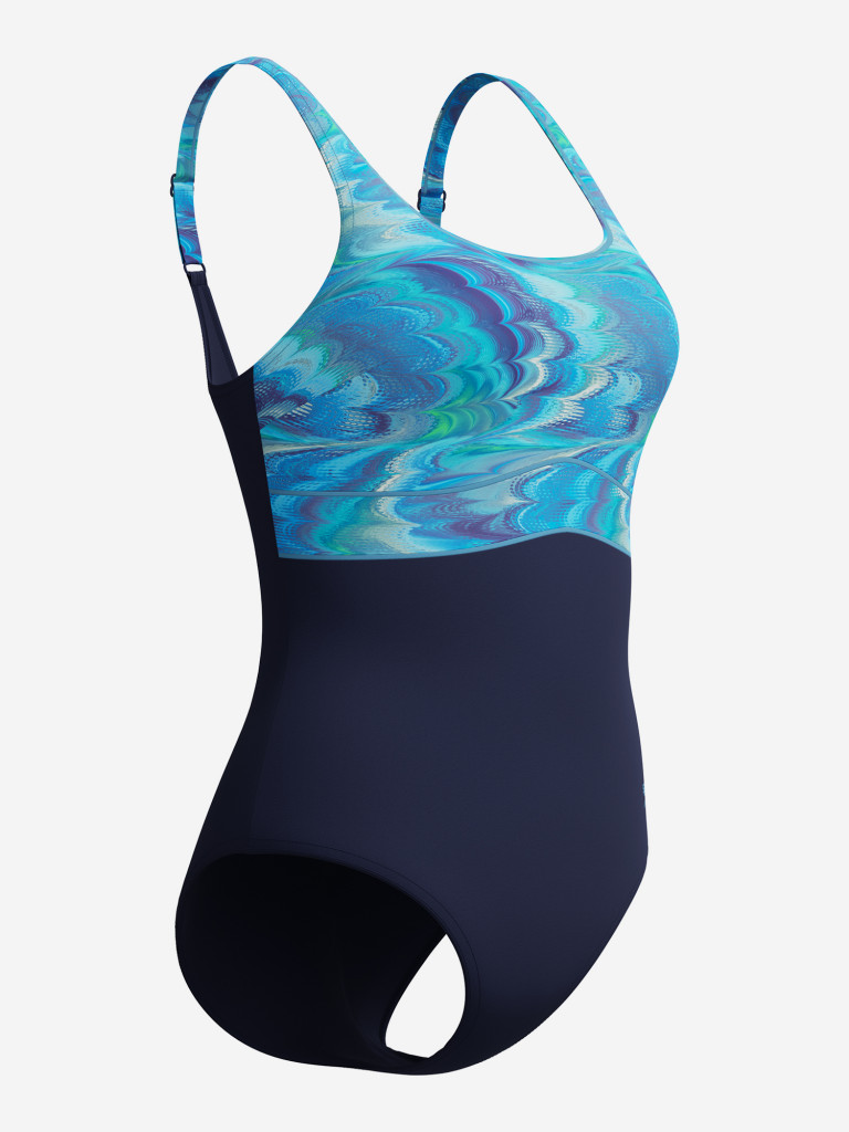 Купальник слитный женский Speedo Print Contour Eclipse