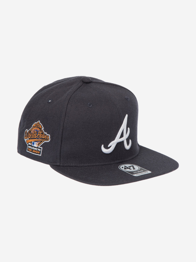 Бейсболка с прямым козырьком 47 BRAND B-SRS01WBP-NY01 Atlanta Braves MLB