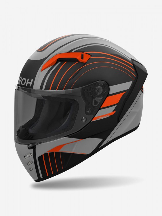 Мотошлем интеграл Airoh CONNOR ACHIEVE Orange Matt