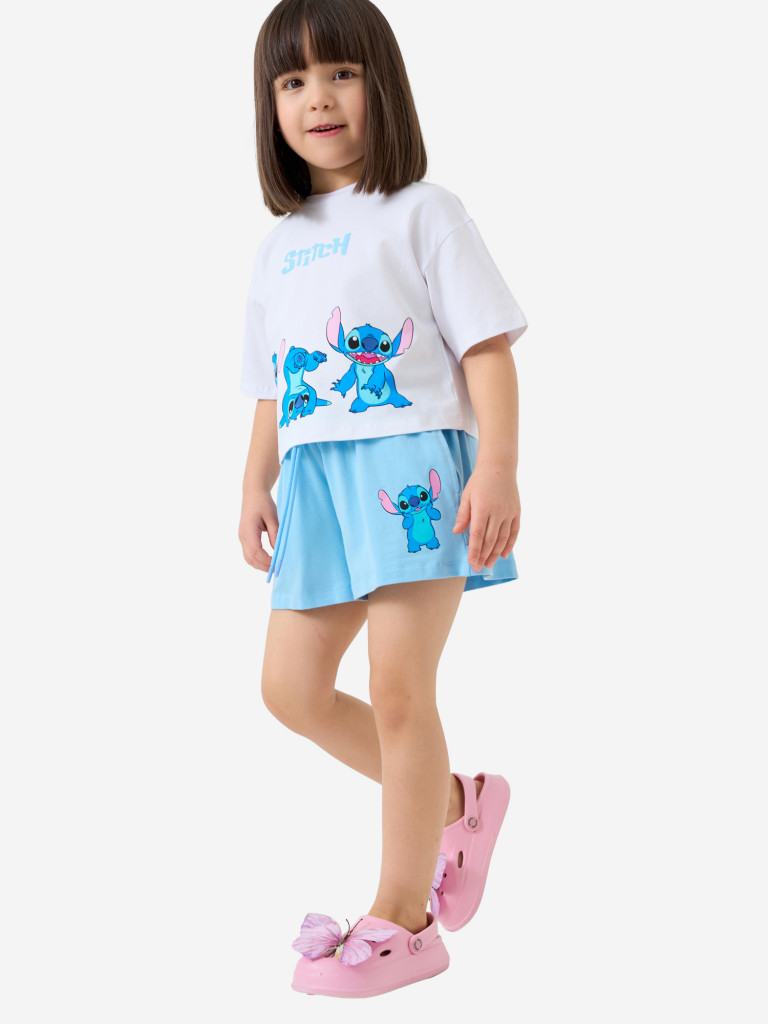 Комплект для девочек: футболка, шорты PlayToday