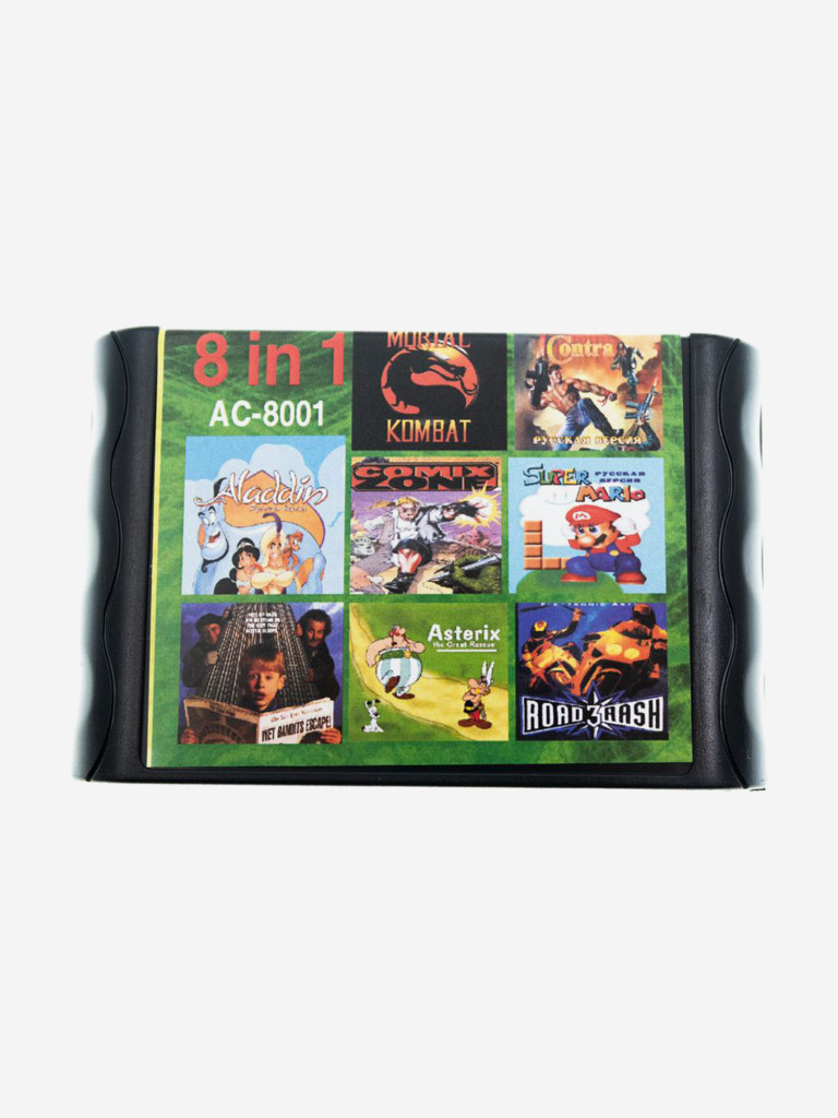 Картридж игровой DVTech 8 игр (на русском)