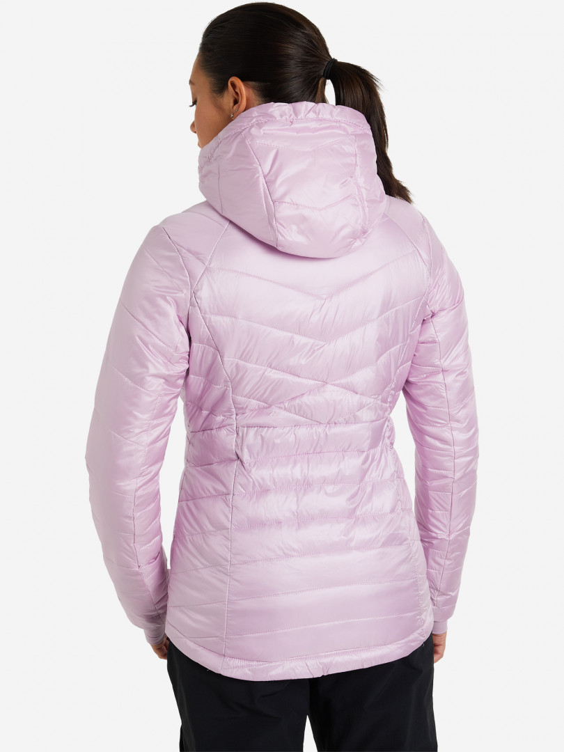 фото Куртка утепленная женская columbia joy peak hooded jacket, фиолетовый