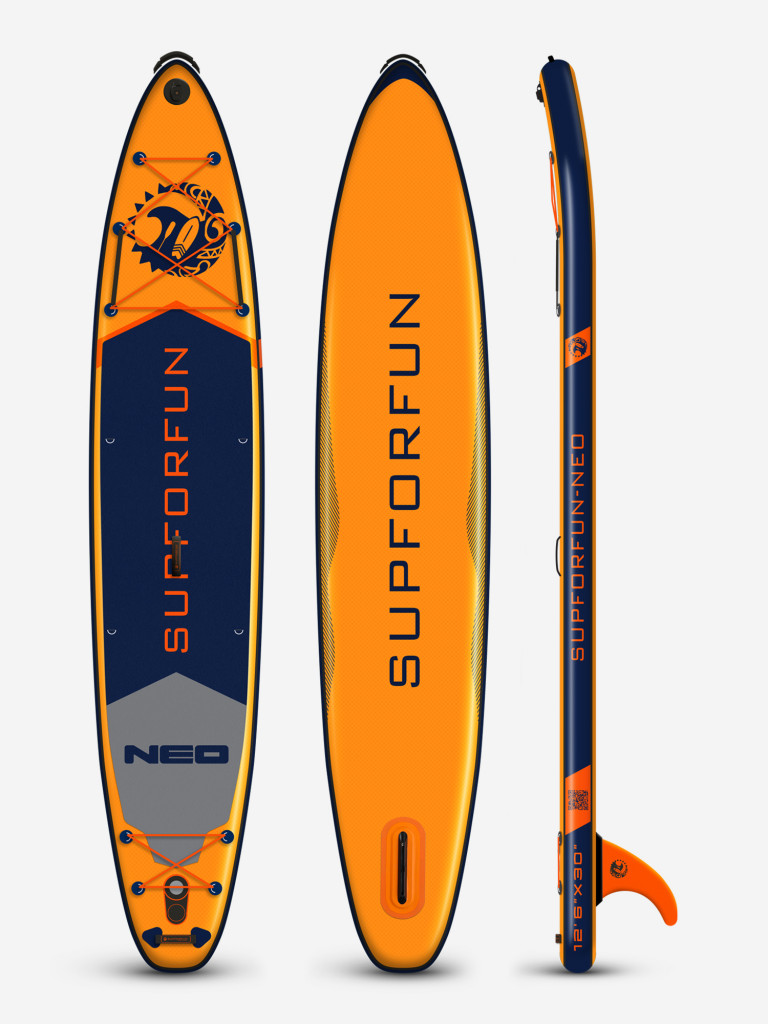 Cап борд надувной SUPFORFUN NEO 12.6 381х76х15 в максимальной комплектации.