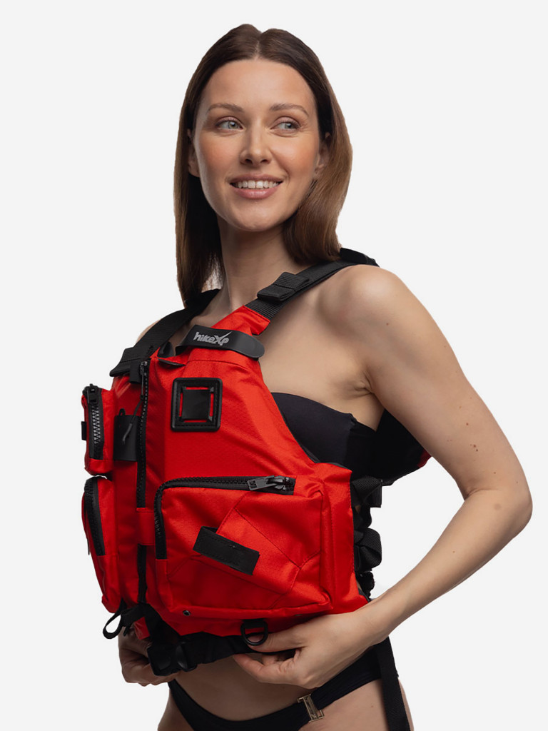 Спасательный жилет для рыбалки на каяке hikeXp Hook Red