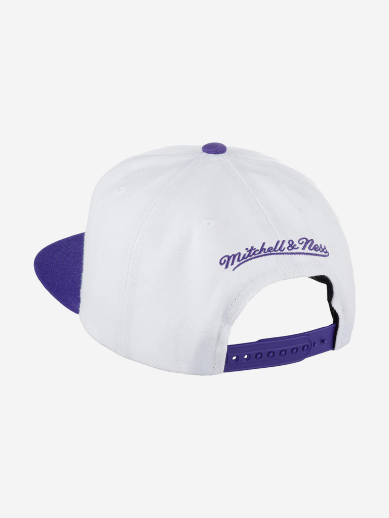 Бейсболка с прямым козырьком MITCHELL NESS 6HSSSH21294-MBUWHPR Milwaukee Bucks NBA