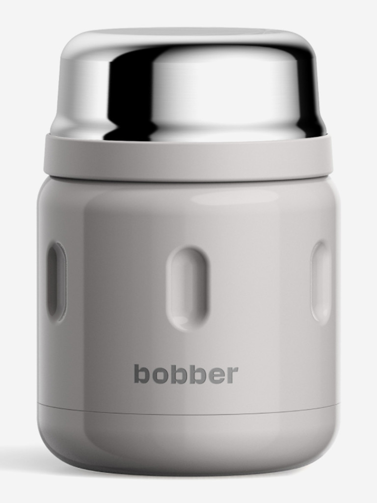 Термос вакуумный для еды BOBBER Jerrycan 470 мл, тепло до 10 часов, серый