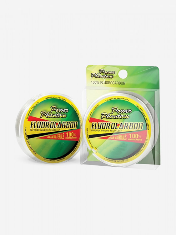 Леска Power Phantom Fluorocarbon 0,6 0,12мм, 1,45 кг, прозрачный, 30м