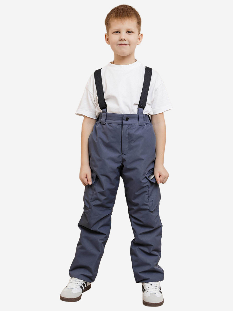 Брюки утепленные для мальчика batik серый