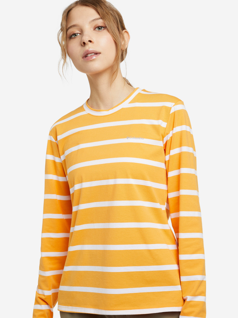 Футболка женская Columbia Sun Trek Pattern Long Sleeve Tee