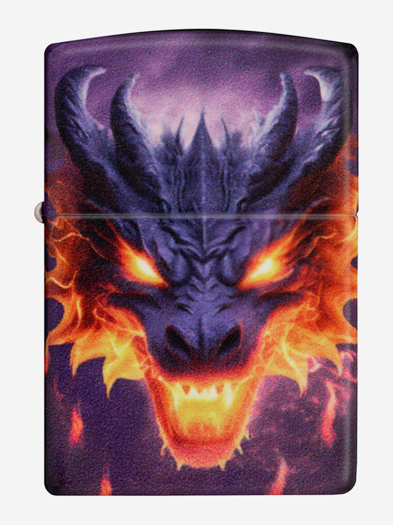 Зажигалка бензиновая ветроустойчивая Zippo Glowing Dragon Glow In The Dark Green