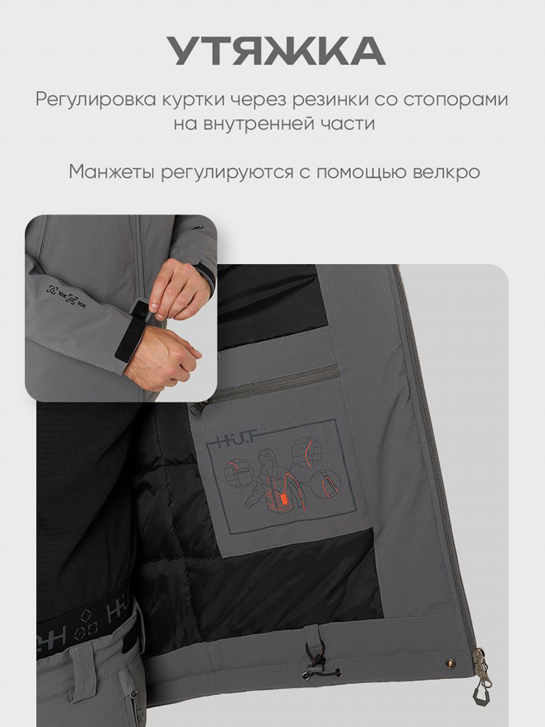 Куртка мембранная утепленная для охоты мужская H.U.T. Kivakko