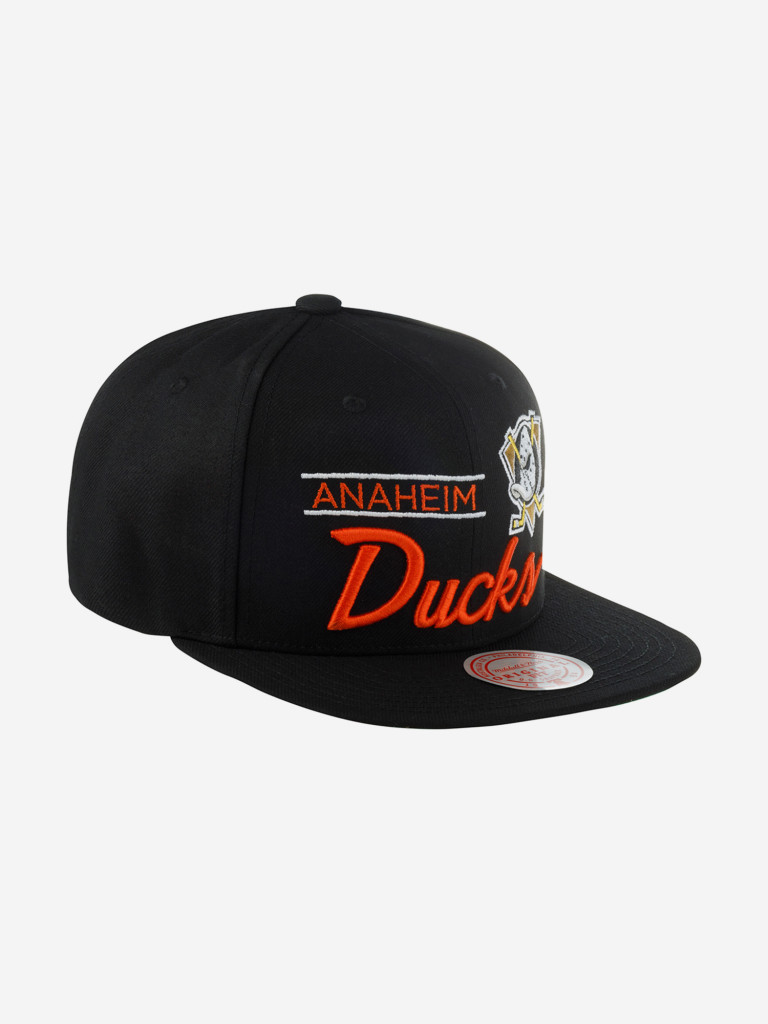Бейсболка с прямым козырьком MITCHELL NESS 6HSSLD21213-ADUBLCK Anaheim Ducks NHL