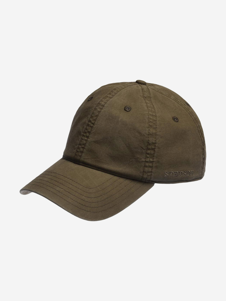 Бейсболка STETSON 7711102 BASEBALL CAP DELAVE ORGANIC (оливковый)