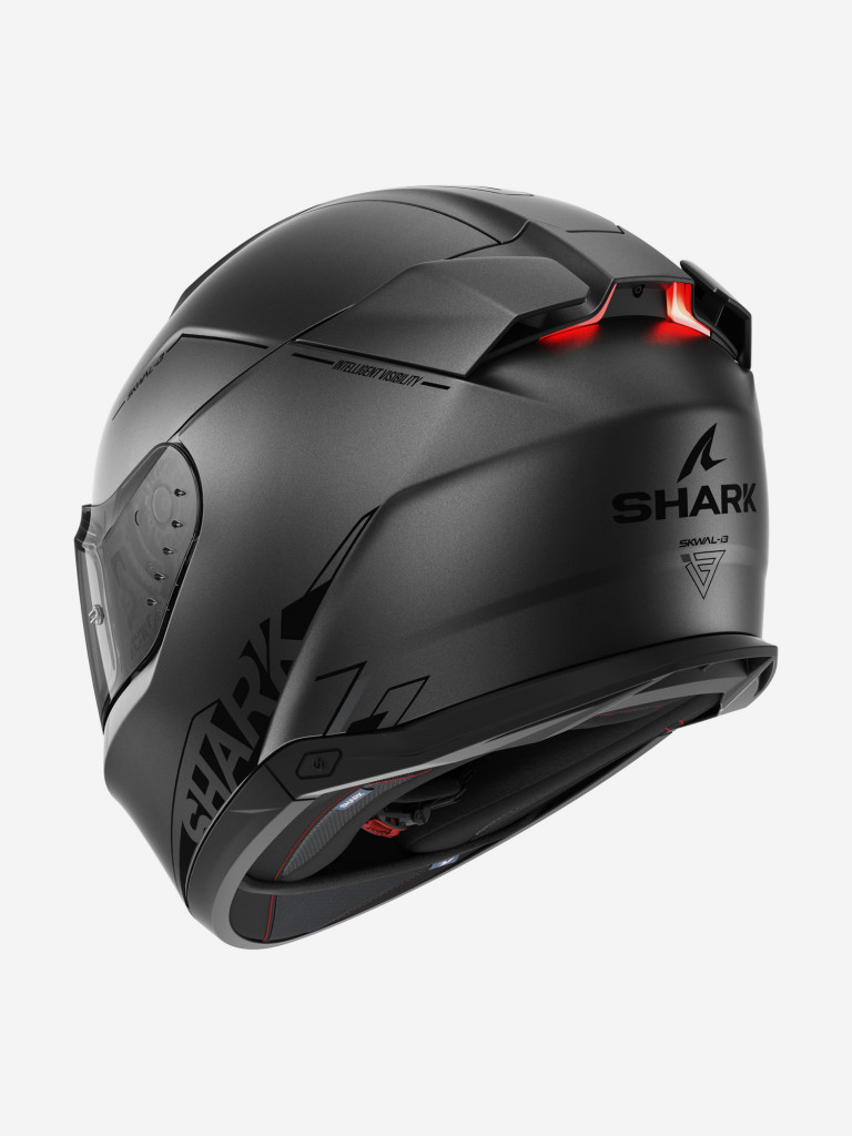 Мотошлем интеграл Shark SKWAL i3 BLANK SP MAT Anthracite/Black/Silver