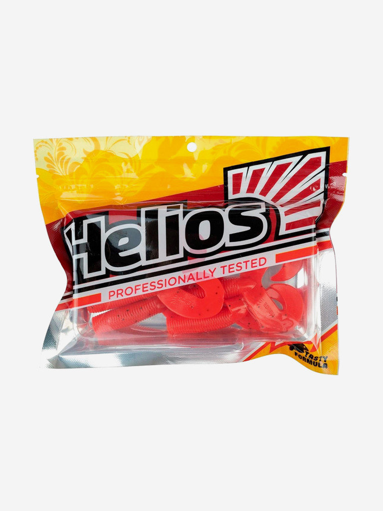 Мягкая приманка Helios Credo Double Tail, 3,54" / 9 см, Pepper Red, 5 штук (HS-28-030)