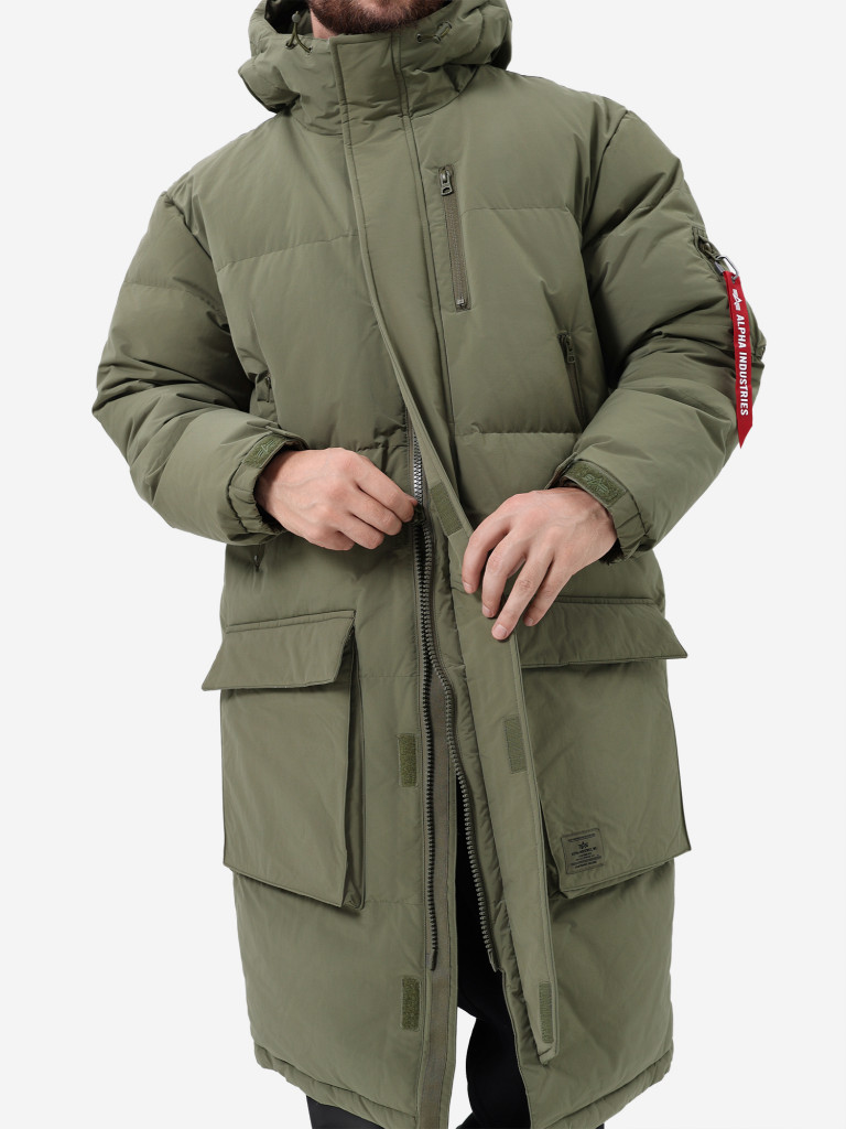 Пуховик длинный зимний мужской Long Puffer Parka Alpha Industries