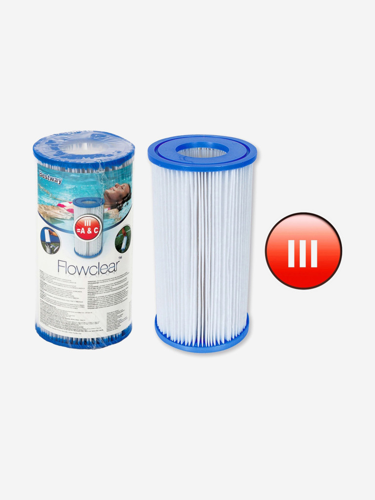 Картридж Bestway 58012 сменный тип III для фильт насосов 58122, 58389, 58462, 58469
