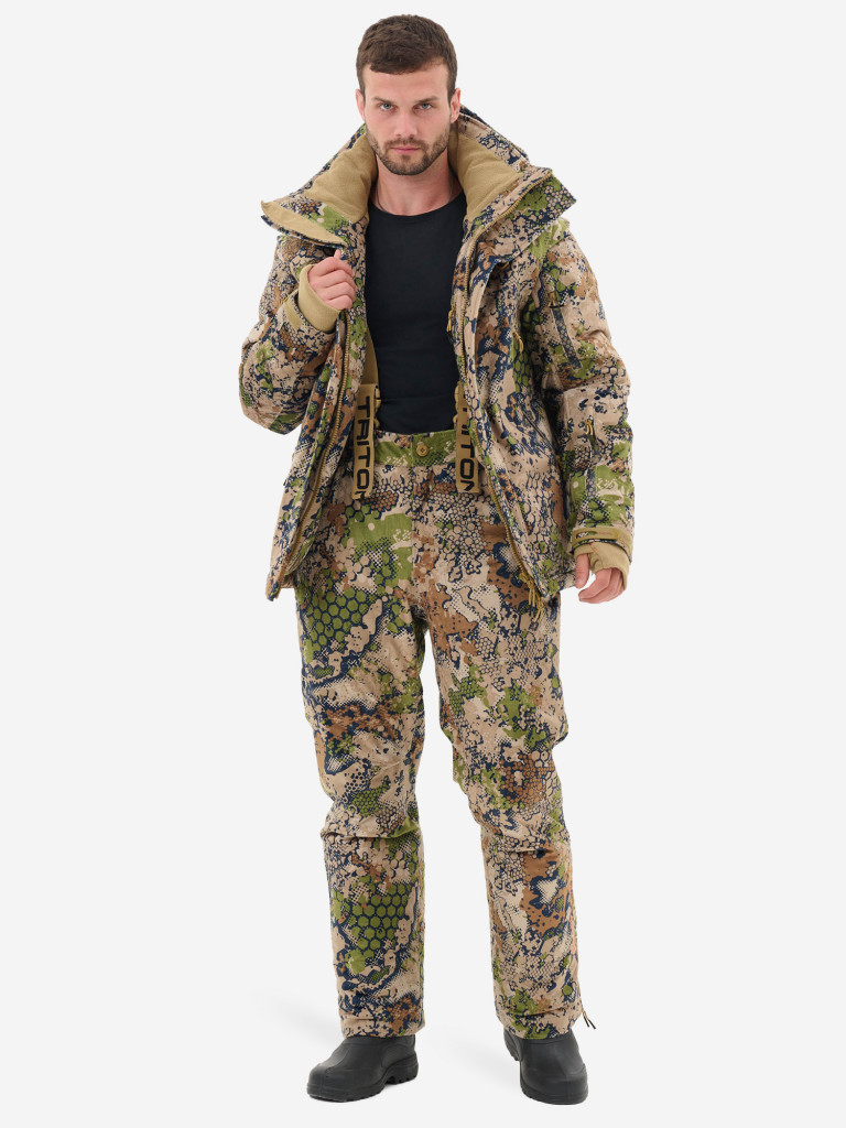 Костюм мужской Tritongear "Triton Pro -45" Вельбоа,Форест Грин