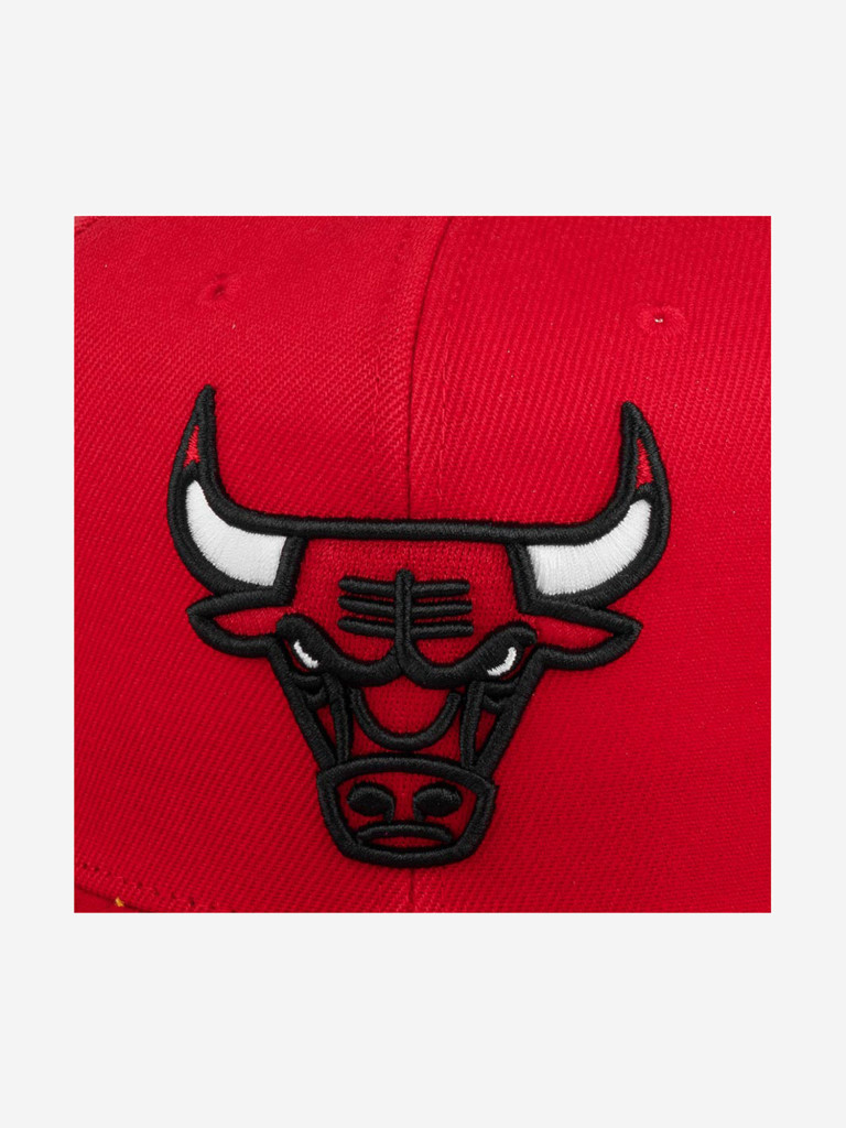 Бейсболка с прямым козырьком MITCHELL NESS 6HSSSH21228-CBURED1 Chicago Bulls NBA (красный)