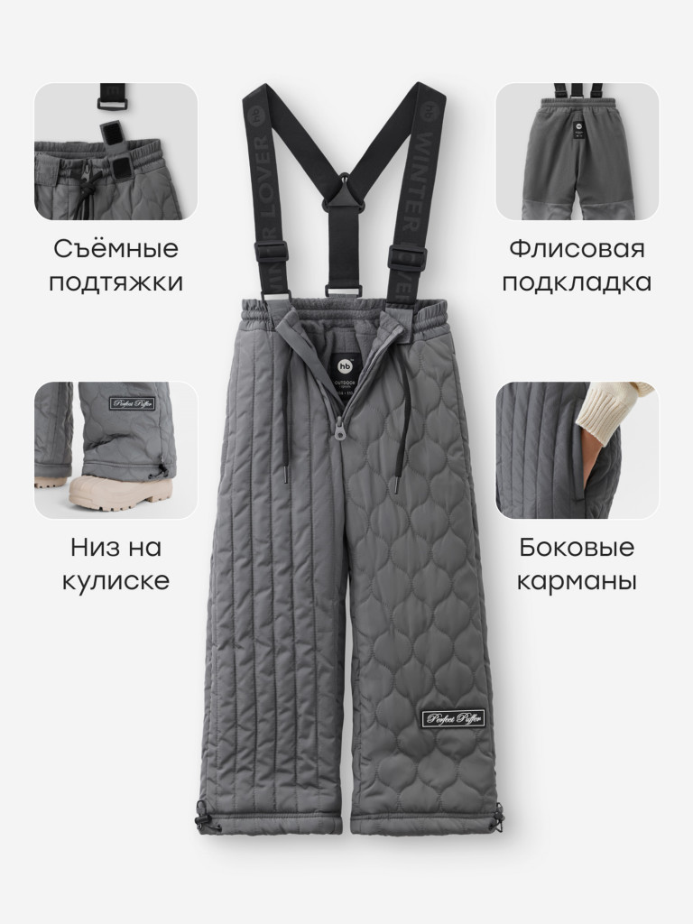 Брюки утепленные Happy Baby