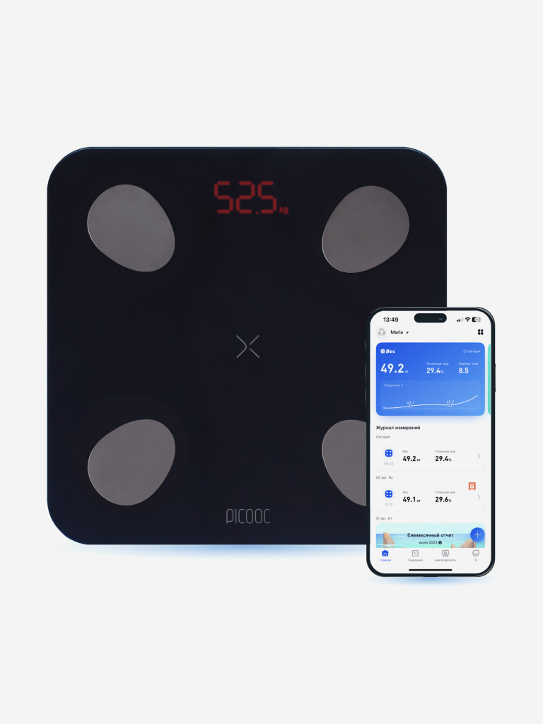 Умные диагностические весы Picooc Mini Lite Black