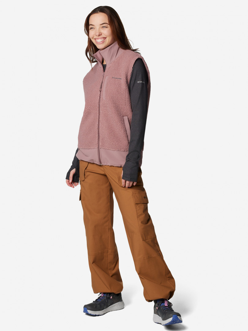 фото Жилет флисовый женский columbia boundless trek vest, розовый