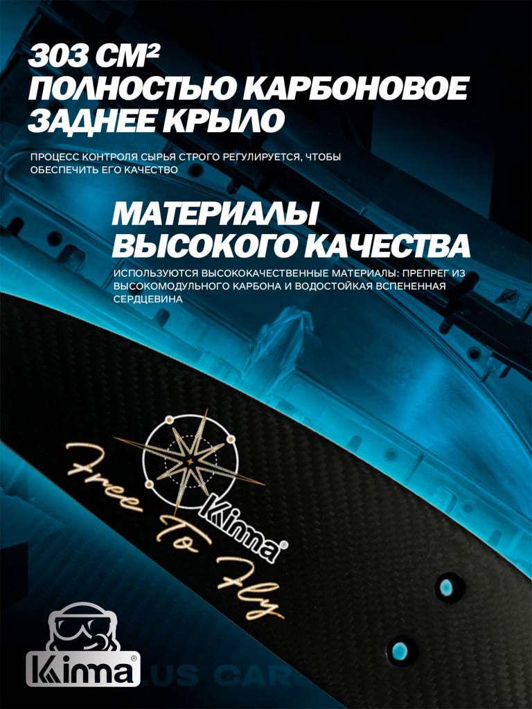 Гидрофойл Kinma K21 для SUP и вингфойла, мачта 82 см