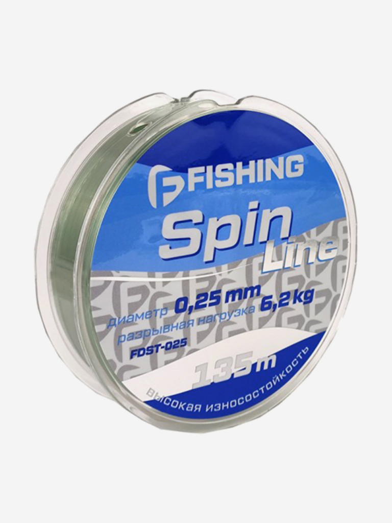 Леска F-FISHING Spin Line 135м 0,25мм 6,2кг/13,7lb