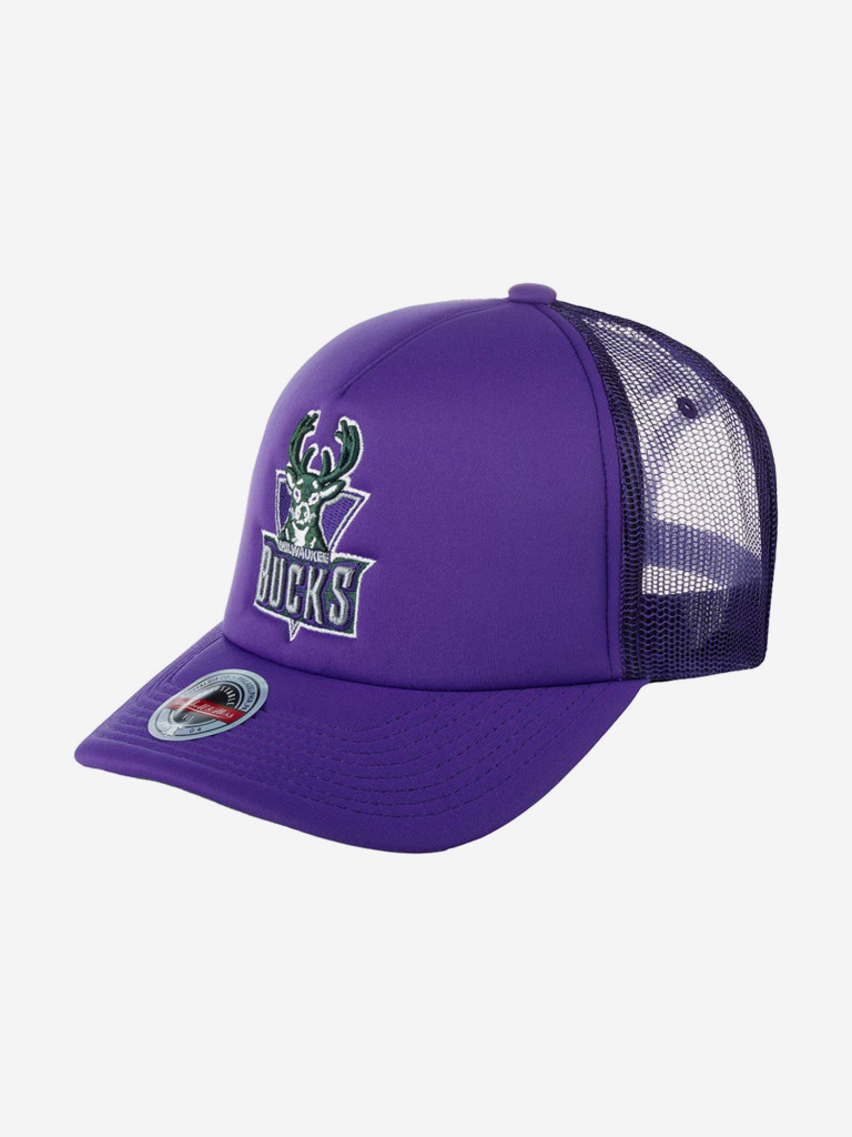 Бейсболка с сеточкой MITCHELL NESS 6HSSSH21346-MBUDKPR Milwaukee Bucks NBA (фиолетовый)