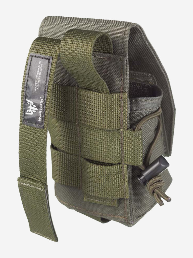 Подсумок тактический Wartech GP-105 под гранату универсальный, фастекс, олива