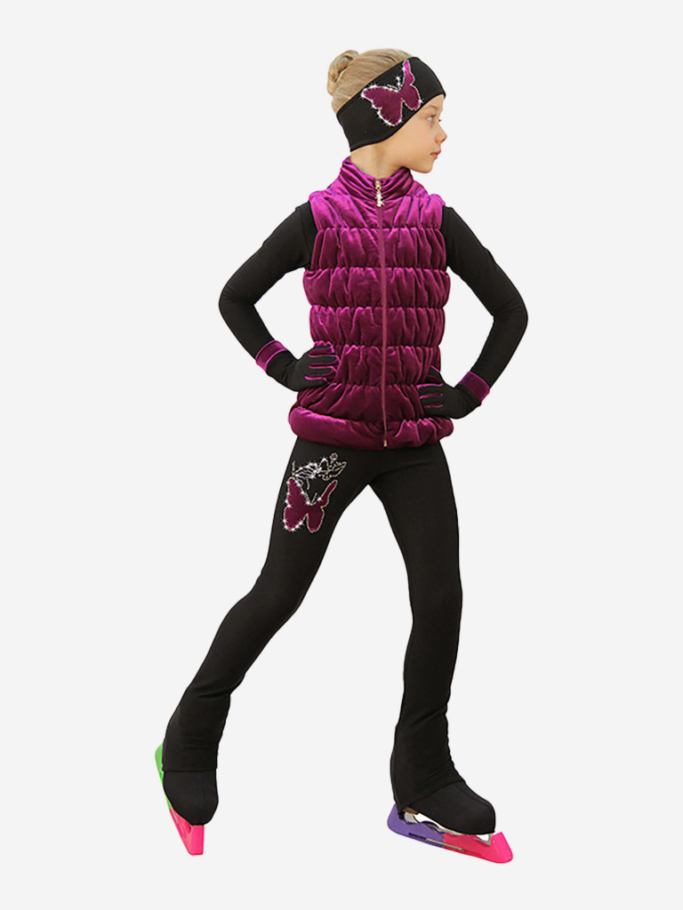 Жилетка для фигурного катания детская бархатная IceDress