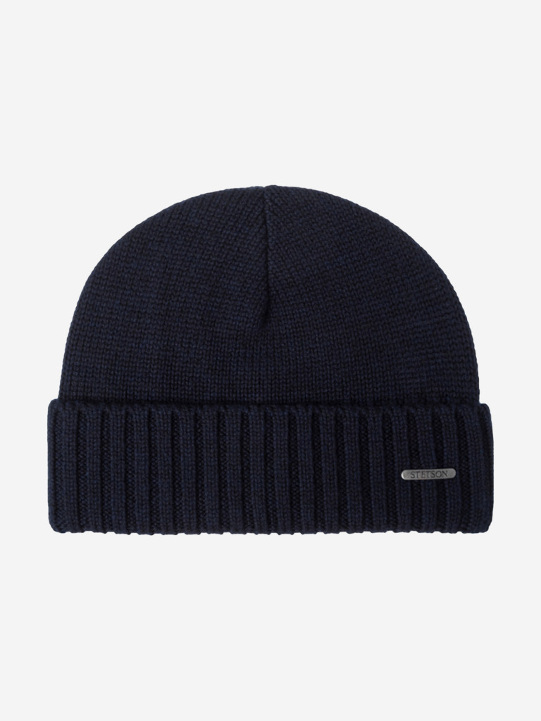Шапка с отворотом STETSON 8589303 BEANIE MERINO