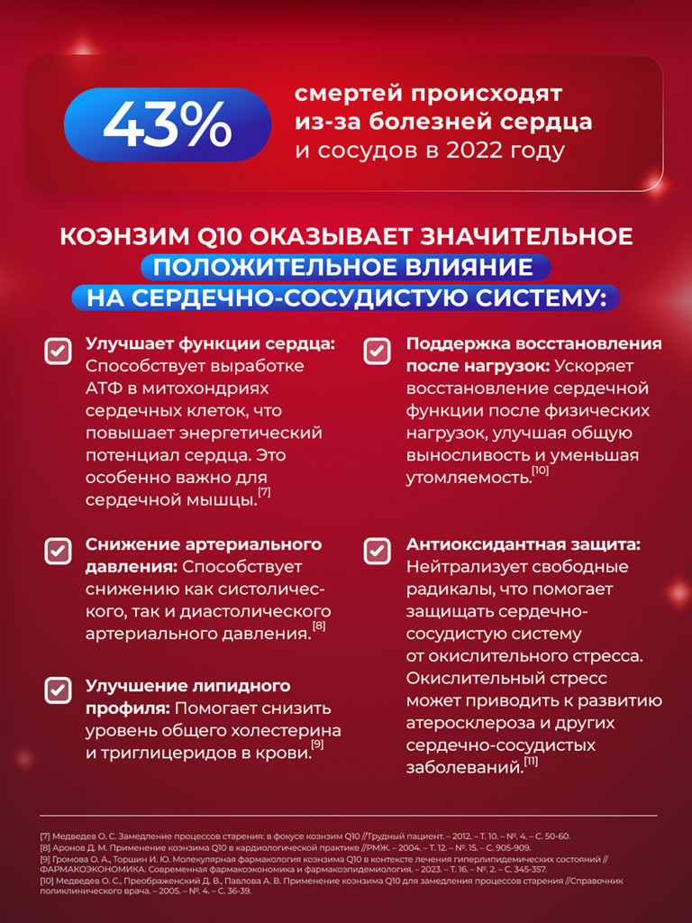 Коэнзим Q10, витамины для энергии, поддержка сердца и сосудов, антиоксидант, витамин Q10 для женщин и мужчин, 100 мг, 30 капсул / Доктор Море