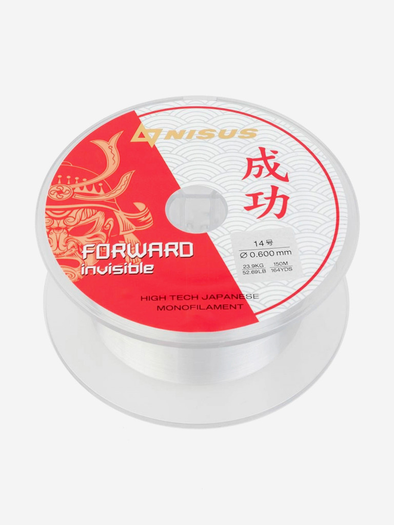 Леска для рыбалки Nisus FORWARD Invisible Nylon 0,60мм, 150м, 31кг, прозрачный