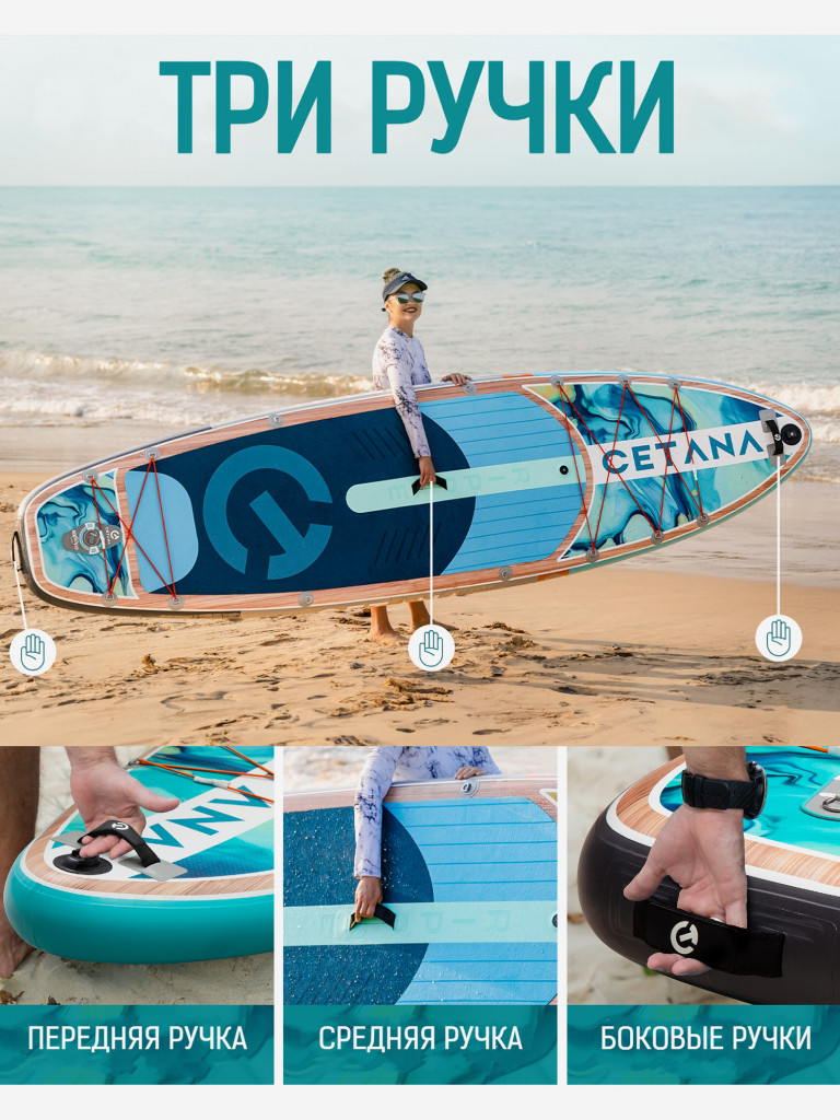 Надувная SUP-доска CETANA RIPPLE STD, 11'6" 351*86*15 см сапборд