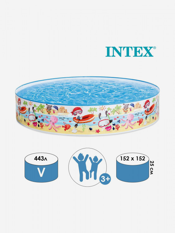 Детский бассейн Intex Beach Days 56451 Snapset 152*25 см