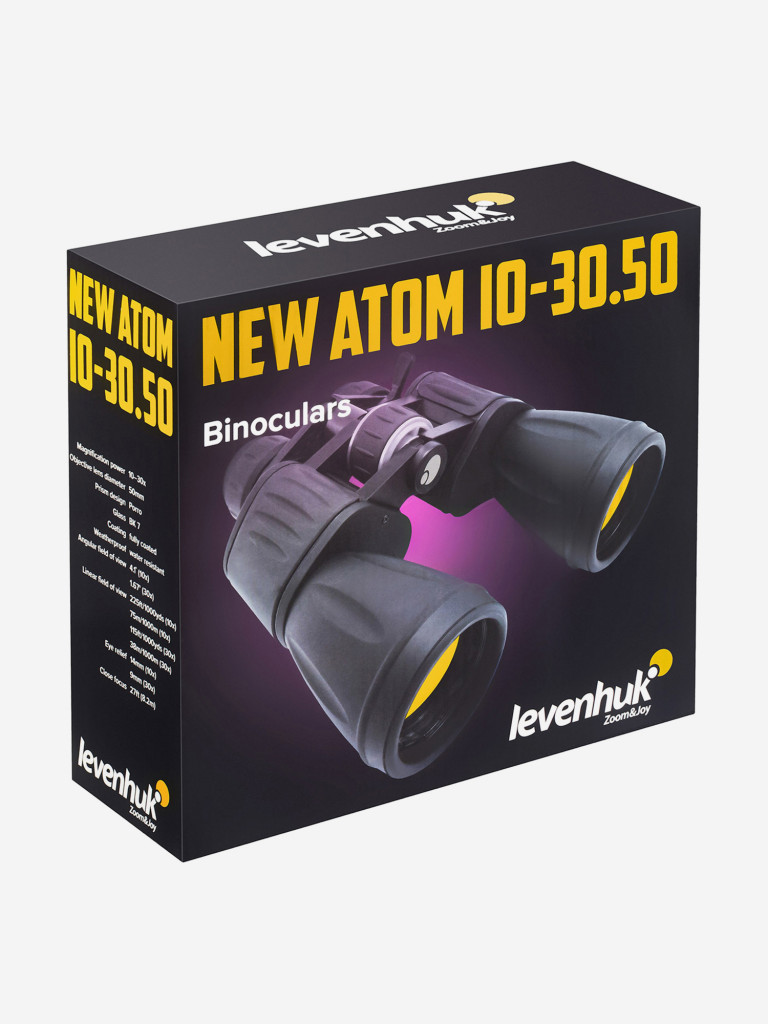 Бинокль Levenhuk New Atom 10–30x50