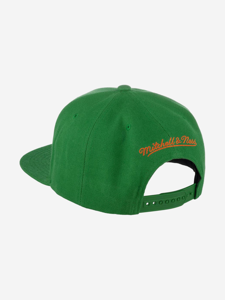 Бейсболка с прямым козырьком MITCHELL NESS 6HSSSH21295-CBUGREN Chicago Bulls NBA (зеленый)
