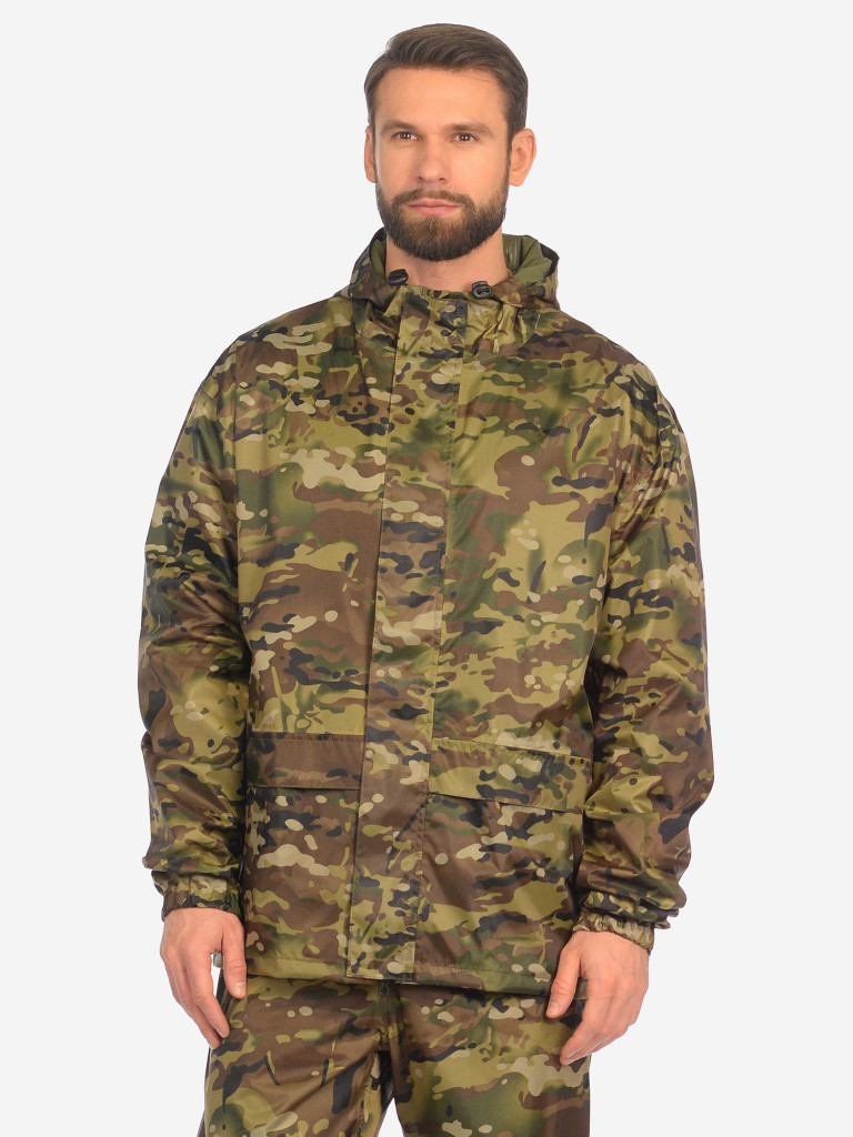 Костюм-дождевик мужской Huntsman ВВЗ Шторм для рыбалки и охоты, ткань таффета PVC 20000 мм вод.ст.