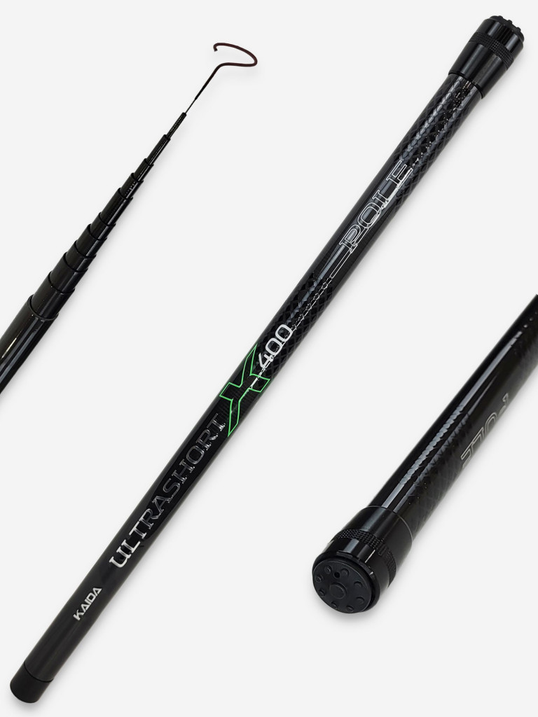 Удилище Kaida ULTRASHORT MX 450 KD-Pole (4.50м) 5-25гр, без колец, carbon IM8