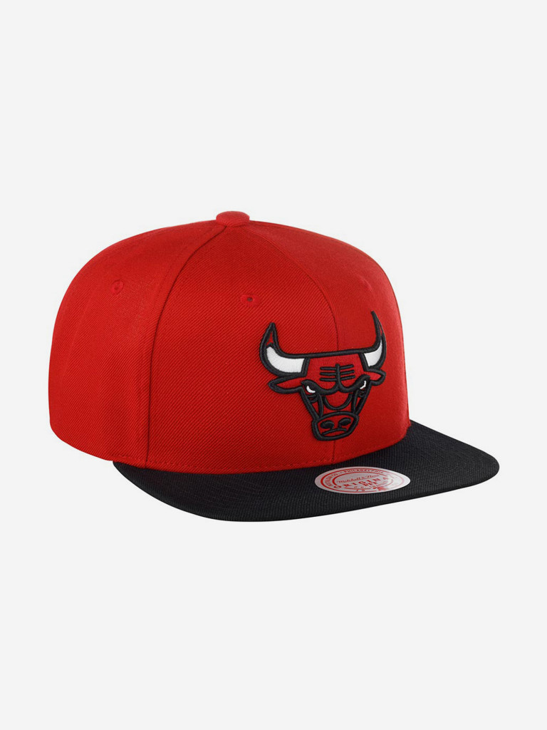 Бейсболка с прямым козырьком MITCHELL NESS HHSS3264-CBUYYPPPRDBK Chicago Bulls NBA (красный)