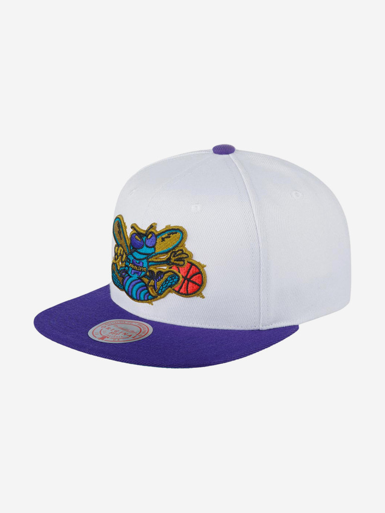 Бейсболка с прямым козырьком MITCHELL NESS 6HSSSH21294-CHOWHPR Charlotte Hornets NBA (белый)
