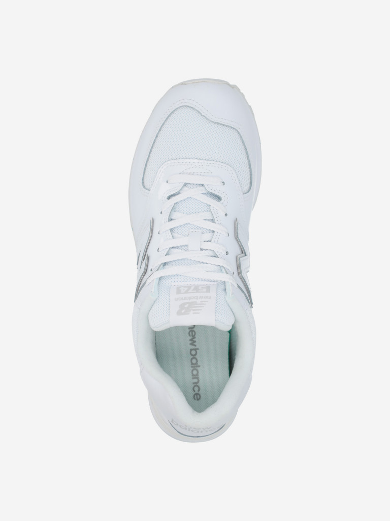 New balance 574 bianco on sale