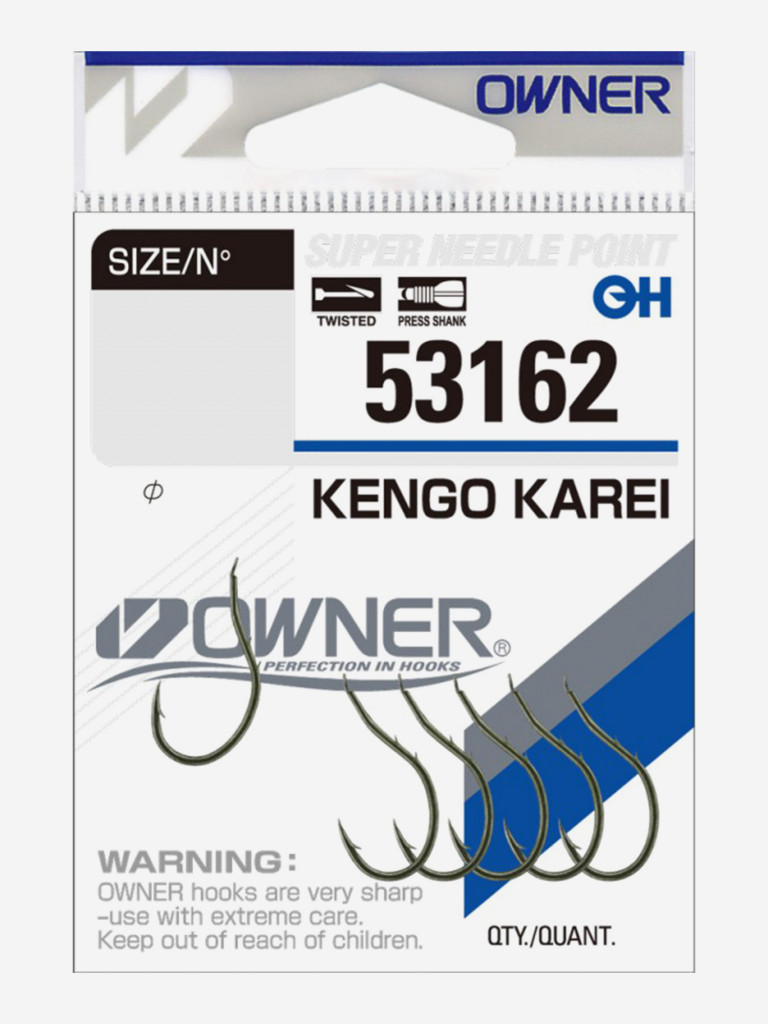 Крючок OWNER Kengo Karei green №7 7шт