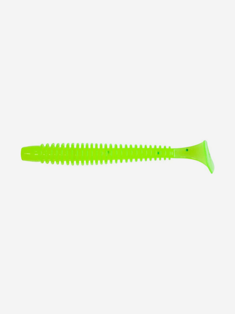 Силиконовая приманка Виброхвост SANSAN VIBRO RAKETA 89 (Col. 08 Chartreuse)